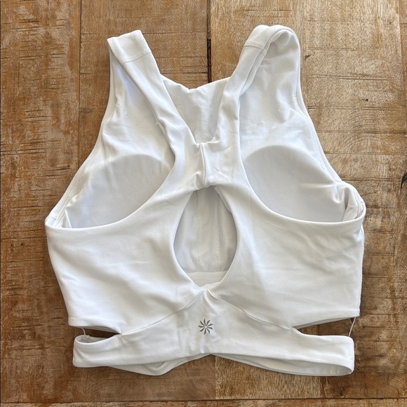 NWOT Athleta White Sports Bra Tank size XS - Picture 4 of 4